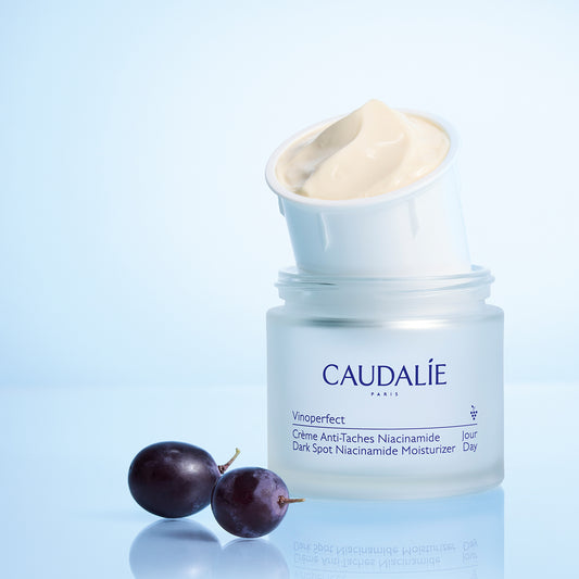 CAUDALIE drėkinamasis veido kremas pigmentuotai odai VINOPERFECT DARK SPOT NIACINAMIDE MOISTURIZER, 50 ml – papildymas