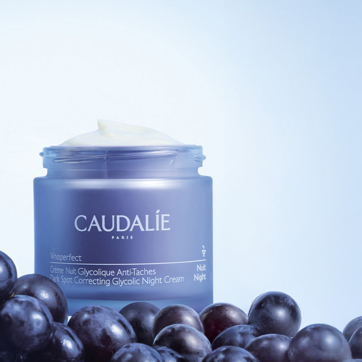 CAUDALIE naktinis veido kremas pigmentuotai odai VINOPERFECT GLYCOLIC NIGHT CREAM, 50 ml