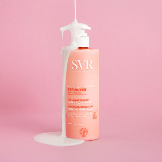 SVR kūno prausiklis itin sausai, atopiškai odai TOPIALYSE BAUME LAVANT, 400 ml