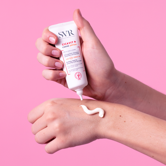 SVR veido ir kūno kremas nuo saulės pažeistai odai CICAVIT+ CRÈME SPF 50+, 40 ml