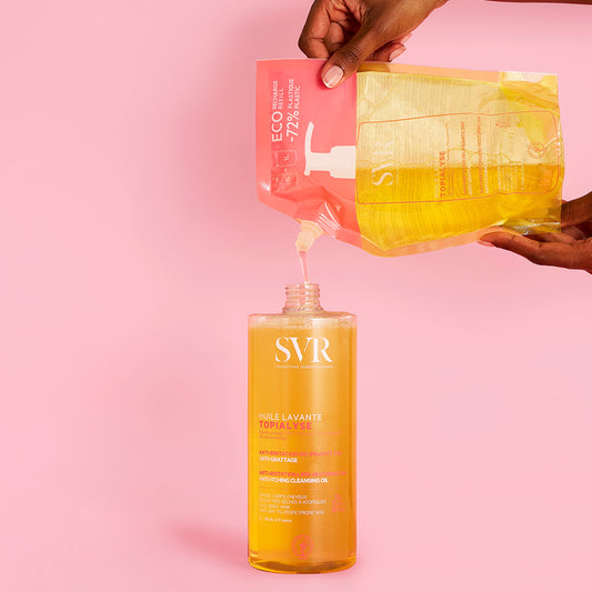 SVR aliejinis kūno prausiklis atopiškai odai TOPIALYSE HUILE LAVANTE (papildymas), 1000 ml
