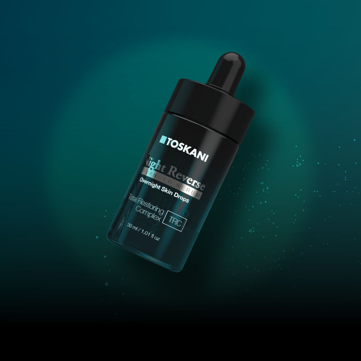 TOSKANI naktinis veido serumas su hialuronu ir tetrapeptidais NIGHT REVERSE ADVANCED SERUM, 30 ml