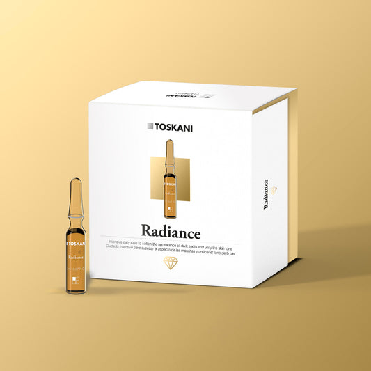 TOSKANI veido ampulės sausai, pigmentuotai odai RADIANCE TOPICAL AMPOULE, 15x2 ml