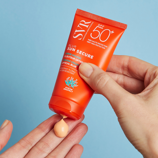 SVR veido kremas nuo saulės su optiniu efektu SUN SECURE BLUR, SPF 50+, 50 ml