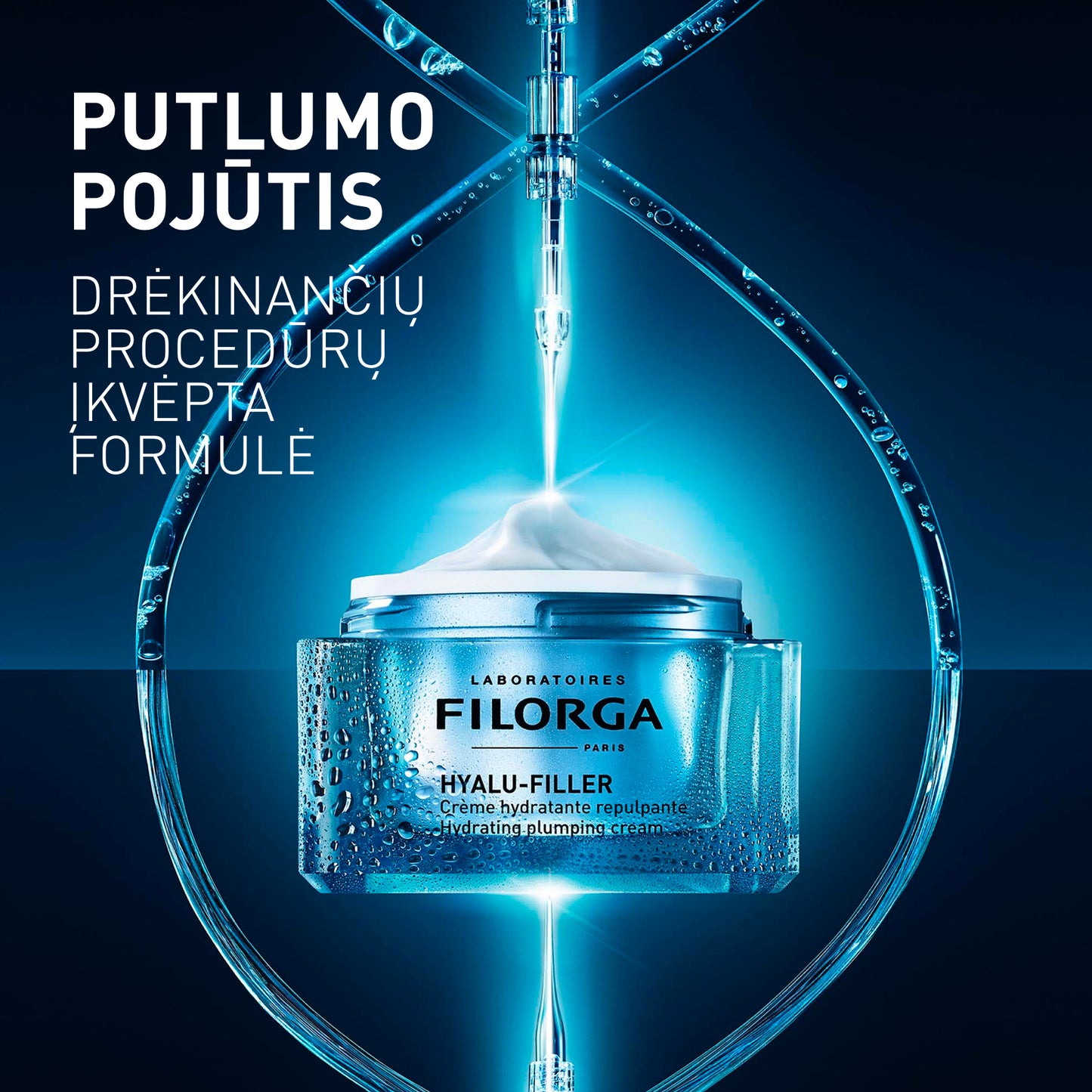 FILORGA drėkinamasis veido kremas brandžiai, dehidratuotai odai HYALU-FILLER CRÉME, 50 ml