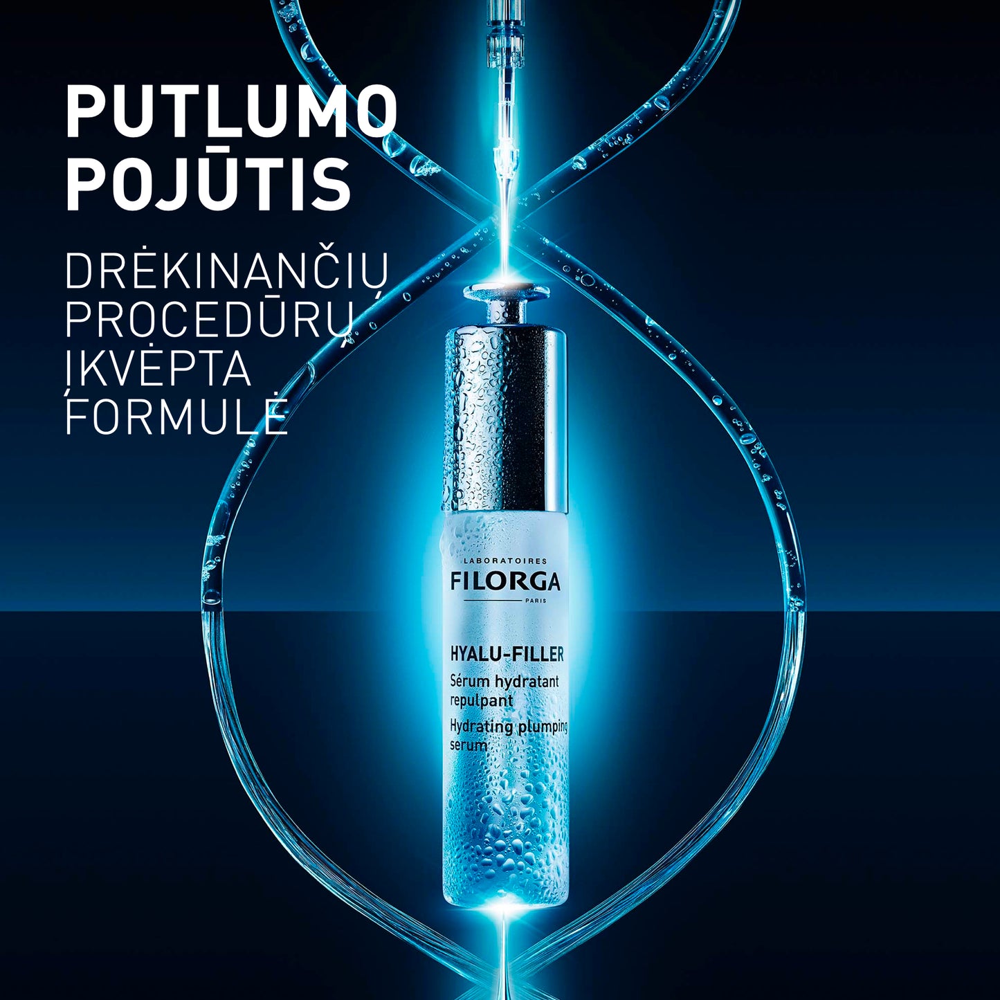FILORGA drėkinamasis veido serumas brandžiai, dehidratuotai odai HYALU-FILLER SÉRUM, 30 ml