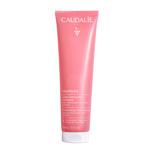 CAUDALIE veido prausiklis jautriai odai VINOHYDRA MOISTURIZING CLEANSING GEL, 150 ml