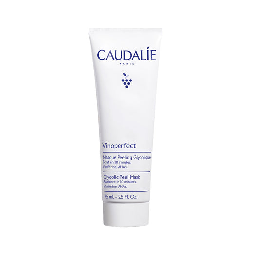 CAUDALIE šveičiamoji veido kaukė pigmentuotai odai VINOPERFECT GLYCOLIC PEEL MASK, 75 ml