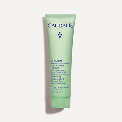 CAUDALIE veido kremas blizgėti linkusiai odai VINOPURE MOISTURIZING MATTIFYING FLUID, 60 ml