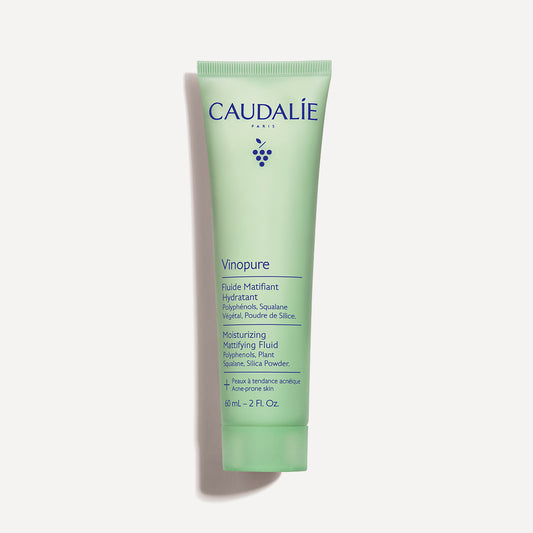 CAUDALIE veido kremas blizgėti linkusiai odai VINOPURE MOISTURIZING MATTIFYING FLUID, 60 ml
