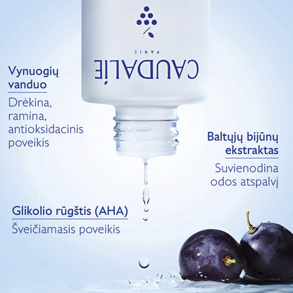 CAUDALIE šveičiamasis veido losjonas pigmentuotai odai VINOPERFECT CONCENTRATED BRIGHTENING GLYCOLIC ESSENCE, 100 ml