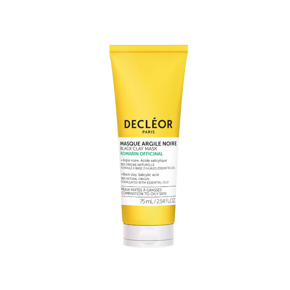 DECLÉOR valanti veido kaukė BLACK CLAY MASK ROSEMARY OFFICINALIS, 75 ml