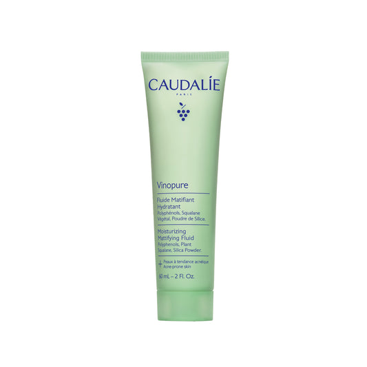 CAUDALIE veido kremas blizgėti linkusiai odai VINOPURE MOISTURIZING MATTIFYING FLUID, 60 ml