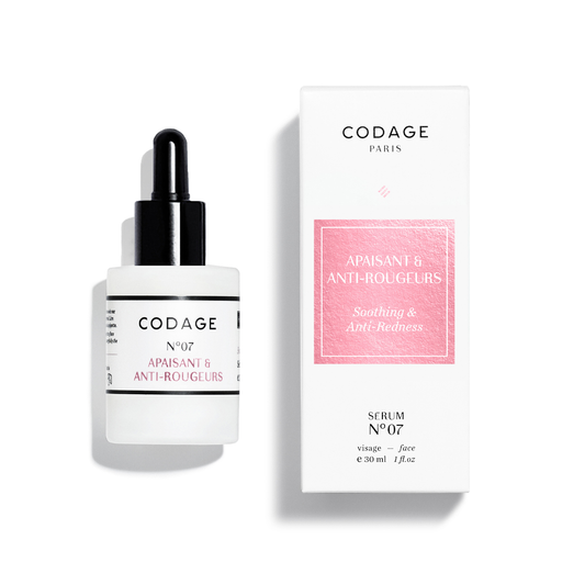 CODAGE veido serumas jautriai, raustančiai odai SERUM N°07, 30 ml