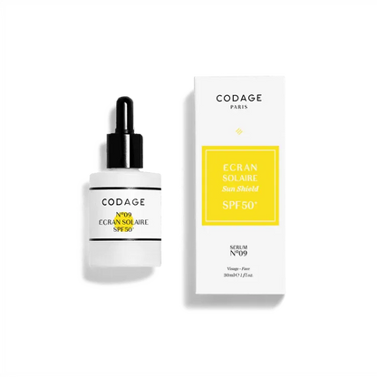 CODAGE veido serumas nuo saulės SERUM N°09: Sun Shield SPF 50+, 30 ml