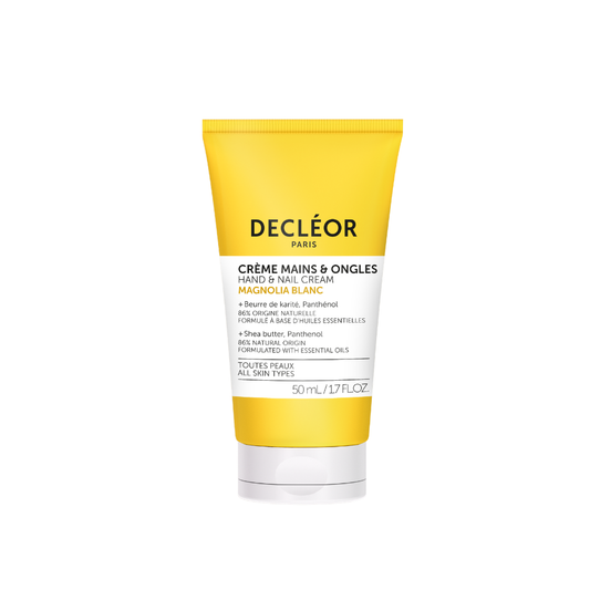 DECLÉOR rankų ir nagų odelių kremas HAND&NAIL CREAM WHITE MAGNOLIA, 50 ml