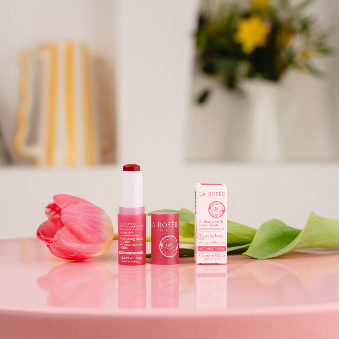 LA ROSÉE lūpų balzamas su spalva NOURISHING REFILLABLE TINTED LIP BALM, 4,5 g