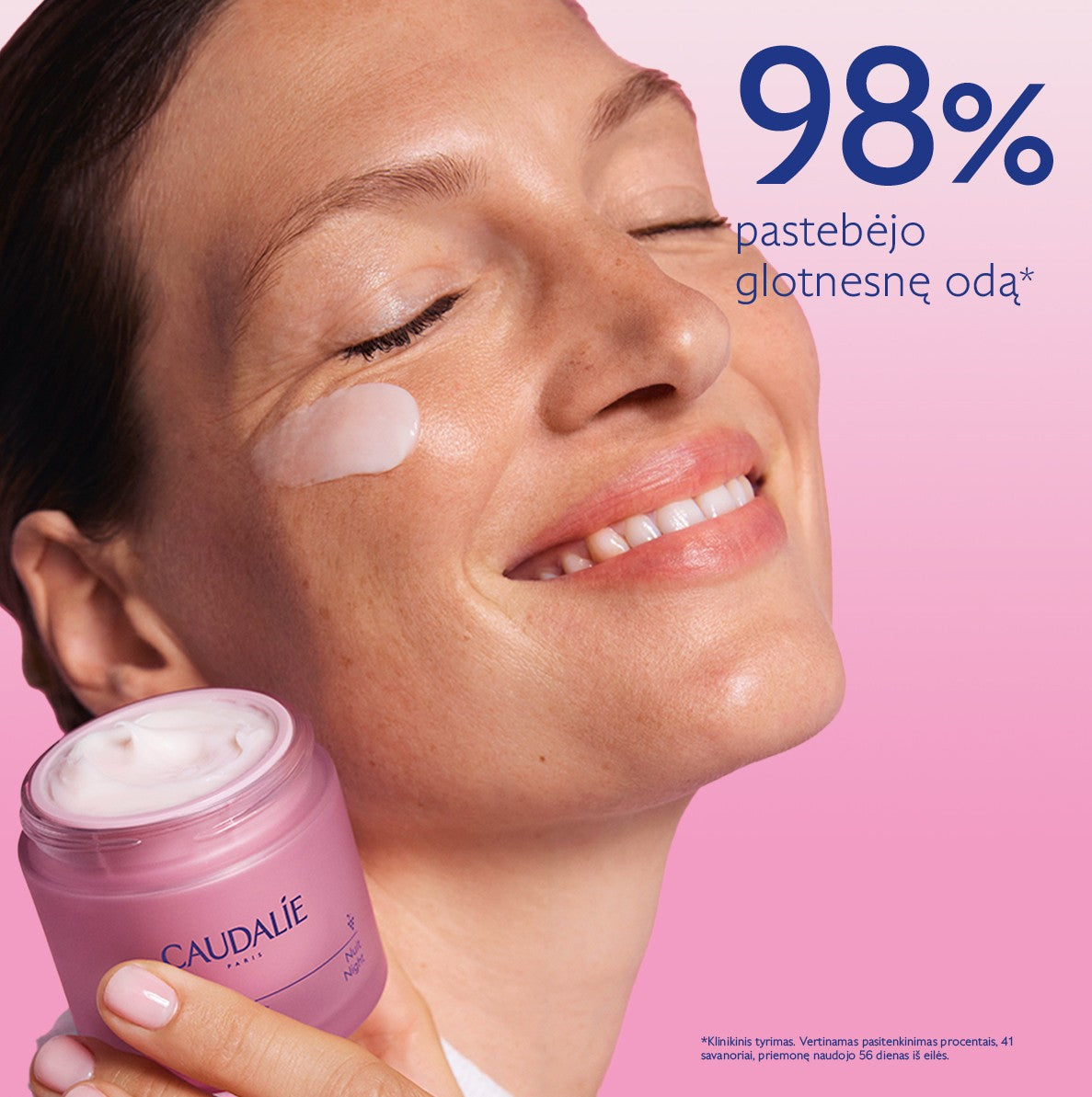 CAUDALIE naktinis veido kremas suglebusiai odai RESVERATROL-LIFT FIRMING NIGHT CREAM, 50 ml