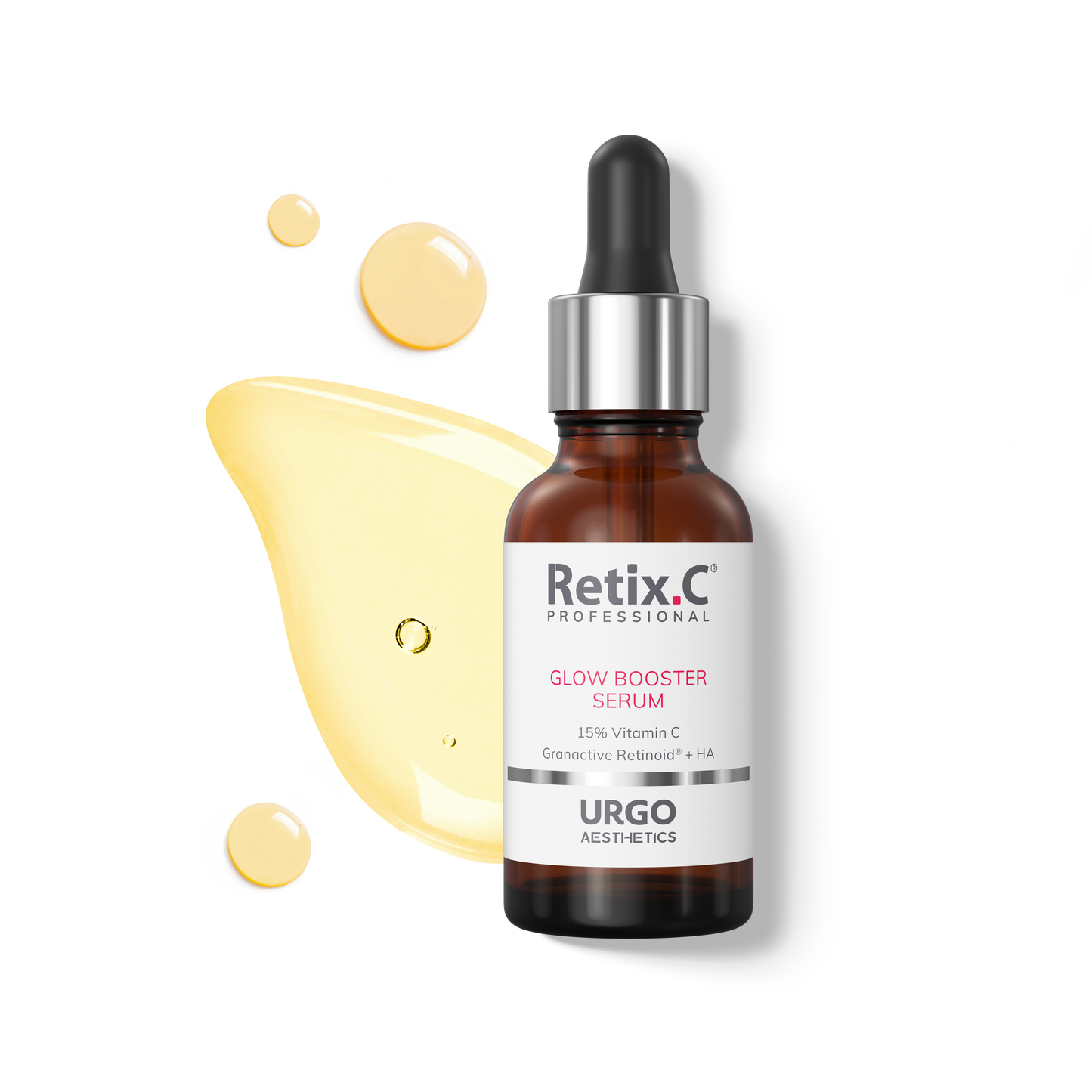 RETIX.C veido serumas pigmentuotai, skaistumo stokojančiai odai GLOW BOOSTER SERUM, 30 ml