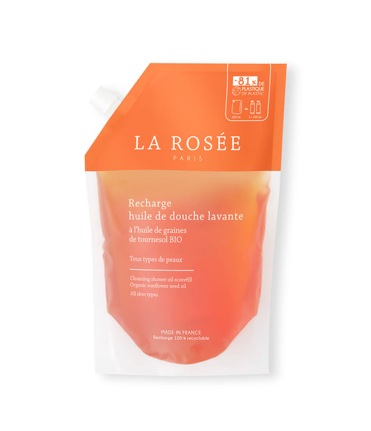 LA ROSÉE aliejinis kūno prausiklis CLEANSING SHOWER OIL REFILL, 800 ml - papildymas