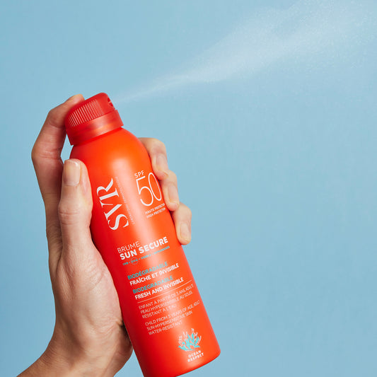 SVR kūno dulksna nuo saulės su purškikliu SUN SECURE BRUME, SPF 50+, 200 ml