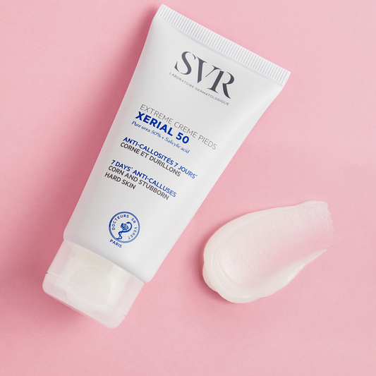 SVR kojų kremas su šlapalu itin kietų pėdų su nuospaudomis priežiūrai XERIAL 50 EXTREME CREME PIEDS, 50 ml