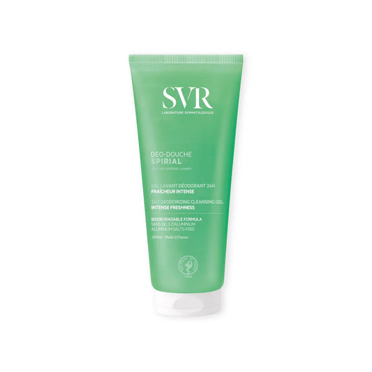 SVR kūno prausiklis su probiotikais jautriai odai SPIRIAL DEO-DOUCHE, 200 ml