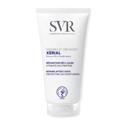SVR kojų kremas su šlapalu itin sausoms, šiurkščioms pėdoms XERIAL FISSURES & CREVASSES, 50 ml,