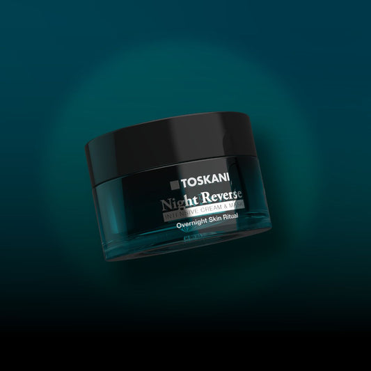 TOSKANI naktinis veido kremas-kaukė su kamieninėmis ląstelėmis NIGHT REVERSE INTENSIVE CREAM & MASK, 50 ml