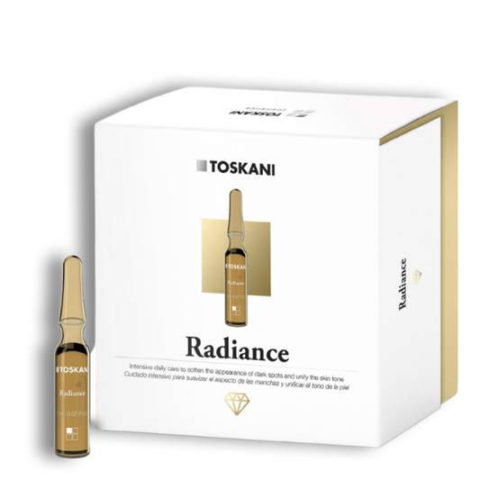TOSKANI veido ampulės sausai, pigmentuotai odai RADIANCE TOPICAL AMPOULE, 15x2 ml