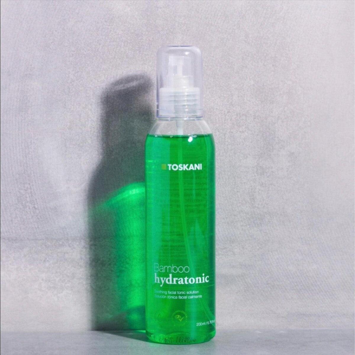 TOSKANI veido tonikas su bambukų vandeniu ir AHA rūgštimis BAMBOO HYDRATONIC, 200 ml