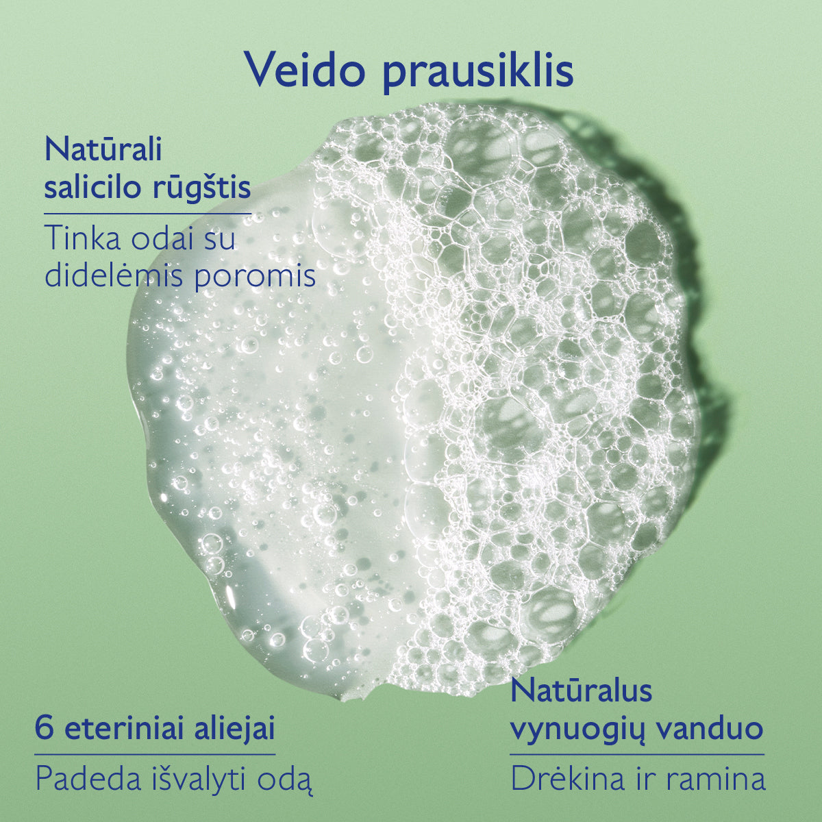 CAUDALIE veido prausiklis riebiai odai VINOPURE PURIFYING GEL CLEANSER, 150 ml