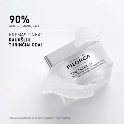 FILORGA veido kremas brandžiai, riebiai-mišriai odai su ryškėjančiomis raukšlėmis TIME-FILLER 5XP GEL-CRÉME, 50 ml