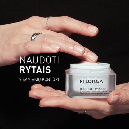 FILORGA akių kontūro kremas brandžiai odai su ryškėjančiomis raukšlėmis TIME-FILLER EYES 5XP, 15 ml